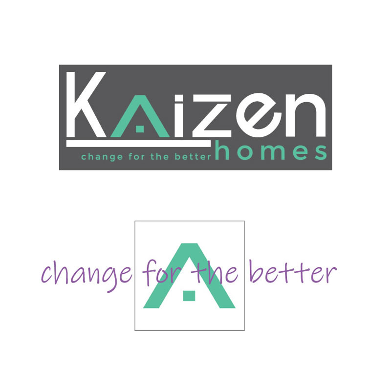 kaizen_homes_brand branding and logo design